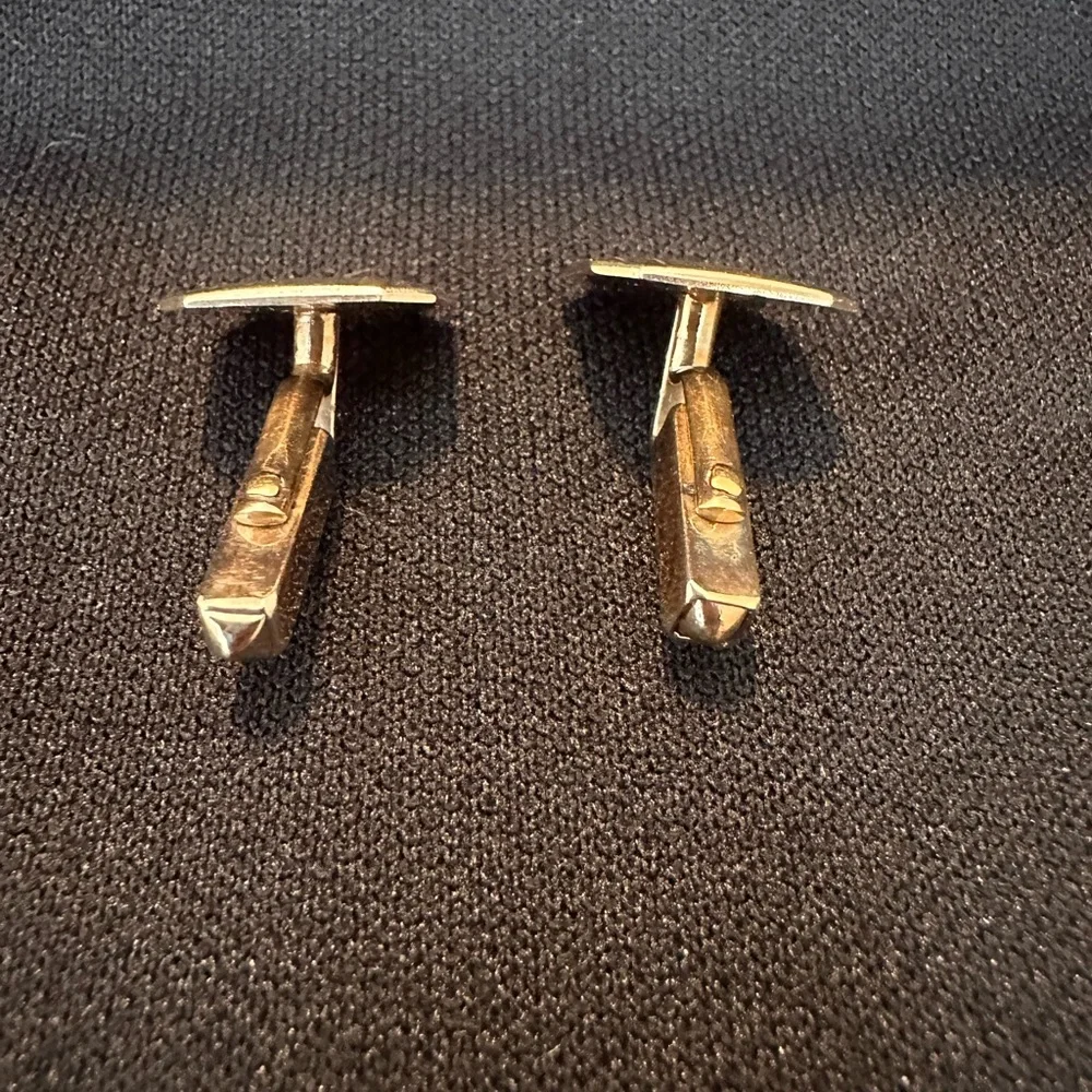 Vintage Swank Gold-Tone Cufflinks